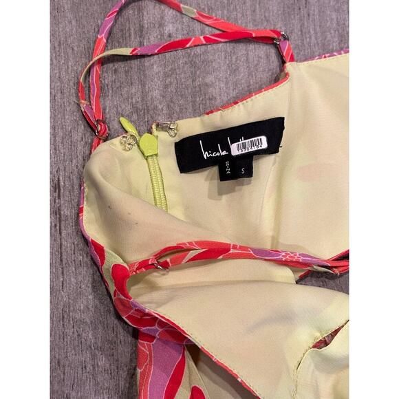 Nicole Miller Fearless Floral Maxi Dress size Small Pink Multi - Picture 6 of 10